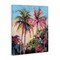 Stupell Industries Tropical Palms Pink Details Canvas Wall Art Design by Nina Blue